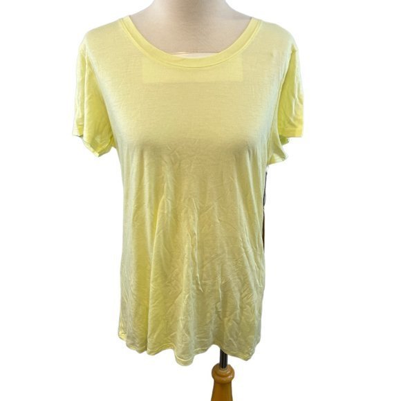 NWT HALOGEN Short Sleeve Crewneck Tee in Green Wheat (L) - Picture 9 of 10